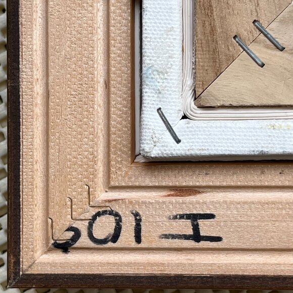 Hand Painted Oil Painting Framed Forest Autumn Fall Landscape Hut Signed 17x13" - Picture 13 of 14